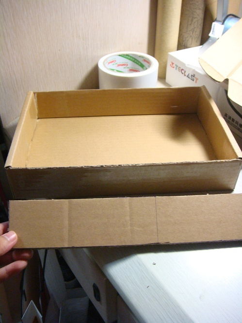 飞机盒 纸板制作收纳小柜